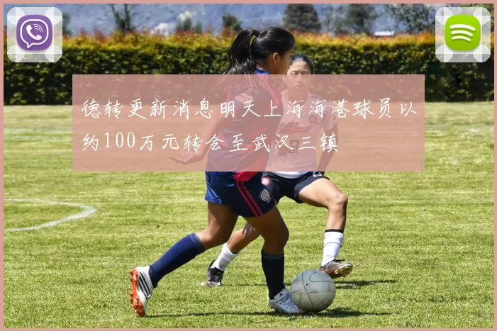 德转更新消息明天上海海港球员以约100万元转会至武汉三镇